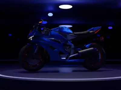 sports motorcycle 3D model by alvyiut-5432