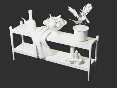 STYLIZED KITCHEN FURNITURE 3D model
