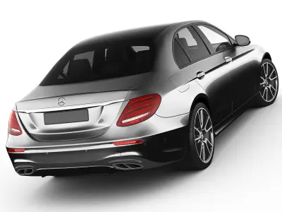 Mercedes E43 AMG 2017 sedan 3D model