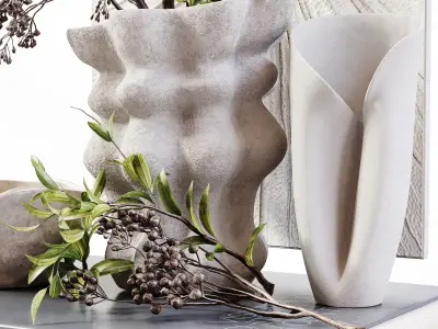 Decorative Set 211 Low-poly 3D model