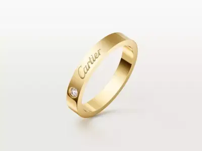 C - RING - WEDDING RING 3D print model