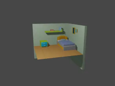 Little Room Free low-poly 3D model