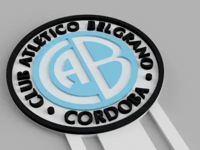 Club Atletico Belgrano de Cordoba Football Bookmark Free 3D print model