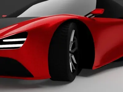 Generic Tire Low-poly 3D model