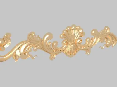 pattern wood cnc  model classic frame inlaid interior luxurious 3D model