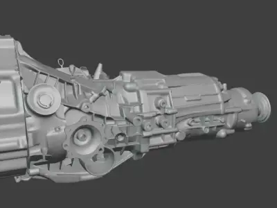 AWD 6-Spd Manual Gearbox - 3D Printable Decorative Model 3D print model