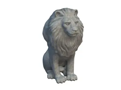 Lion statuette 3D model