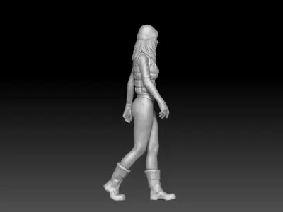 winter girl 2 3D print model
