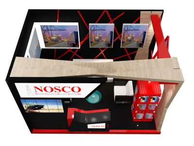 Booth Exhibition Stand a339  3D model
