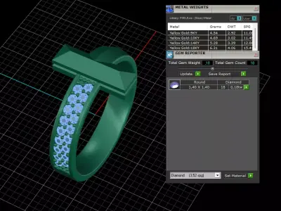 tiffany ring 3D print model