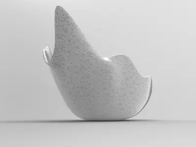 Crack Vase Low-poly 3D model