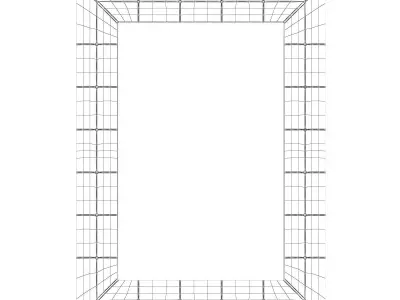 Mirror PASHA RIM low poly 3d model Low-poly 3D model