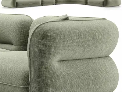 Bufa Sofa Low-poly 3D model