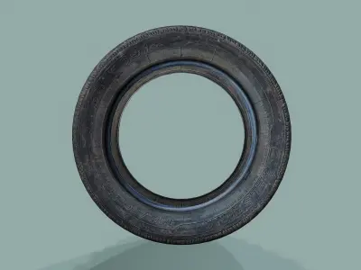 3D Scan Car Tire Low-poly 3D model