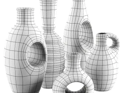 Vase decor Low-poly 3D model