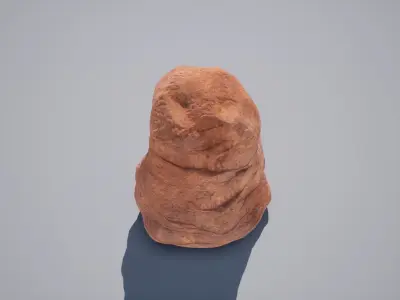 God Statue Osiris Head Low-poly 3D model