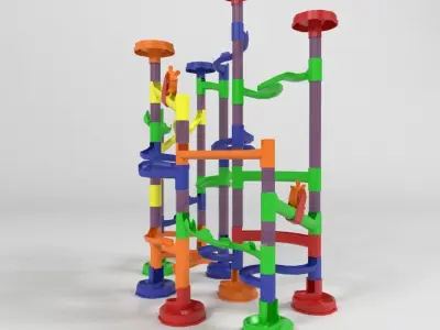 Ball circuit Lowpoly  Low-poly 3D model
