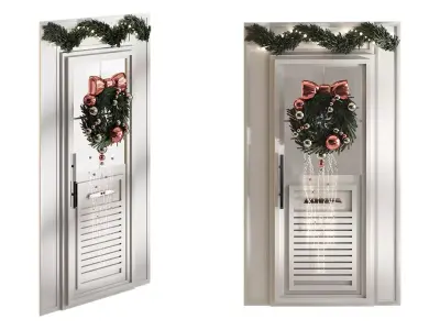 Christmas door 3D model