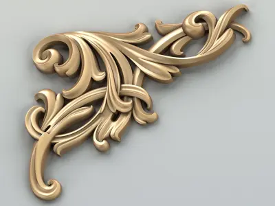 Corner decor 017 3D model