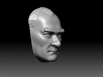 Ataturk Mask 3D print model
