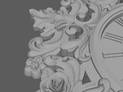 clock ornate 3D model