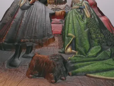 ARNOLFINI PORTRAIT by JAN VAN EYCK for 3D printing  3D print model