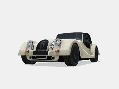 Morgan Plus Six 2023 Low-poly 3D model
