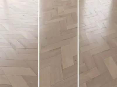 Parquet Oak Vergne Brushed set 5 3D model