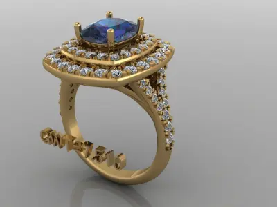 FASION UNIK RING 3D model 4