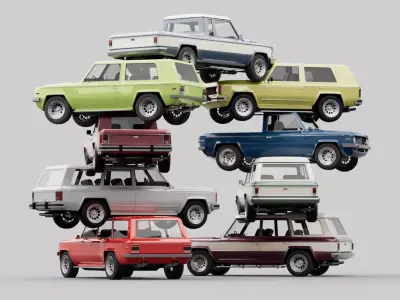 70s-80s big generic suv pack