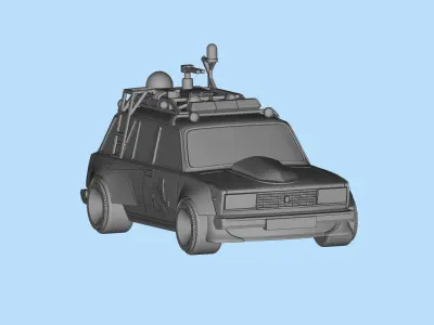 Ghostbusters Ecto Lada Riva Nova Scale Car Model Kit 3D print model