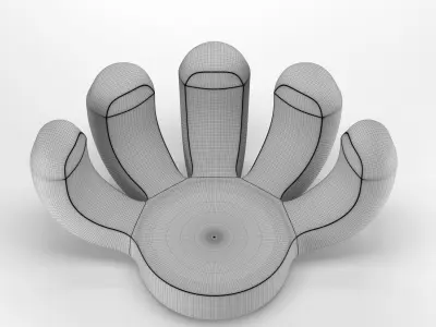 Chair arm 3D model