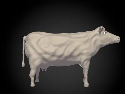cartoon cow animal 3D model