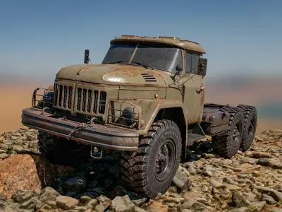 ZIL - 131 Low-poly 3D model