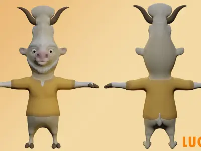 Pet Lucumi Complete Low-poly 3D model