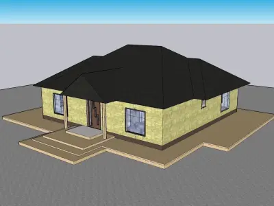 cottage house 3D model