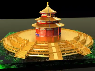 Chinese Palace Temple 3D model