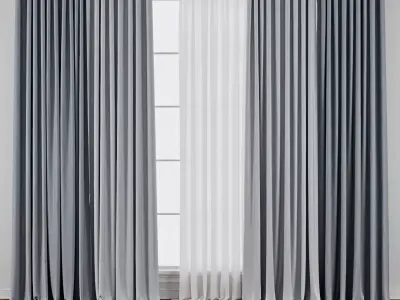 Curtain 002 3D model