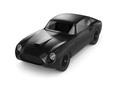 Coupe Car 3D model 2