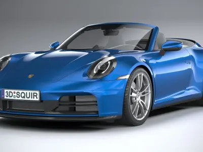 Porsche 911 Carrera Cabriolet 2025 3D model