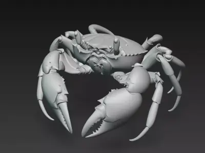 Luxury Mecha Crabs - Fashion Robotic Sea Sculpture Collection 3D Model Pack
