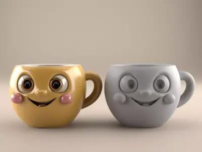 Smiley Face planter - urn - candy container - candle holder 3D print model