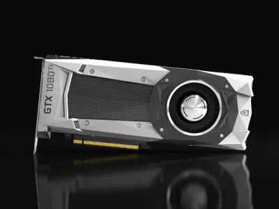 Nvidia gtx1080ti 3D model