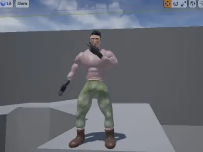 Armored Moder Character Low-poly 3D model