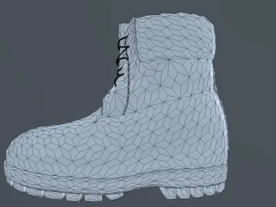 TIMBERLAND STYLISED SHOES PBR Low-poly 3D model