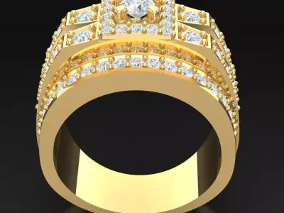 Luxury Men Rings Designs 5MR060 3D print model