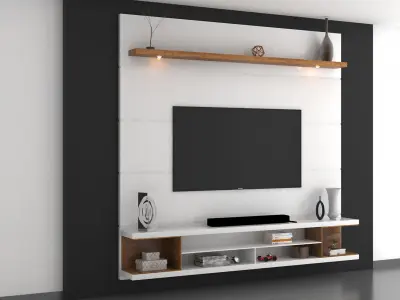 TV WALL 5 3D model