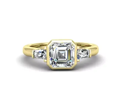 Engagement ring Maya ascher 3D print model