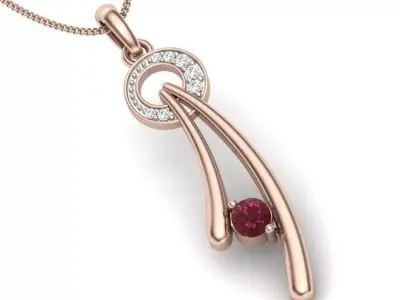 Women pendant  3D print model