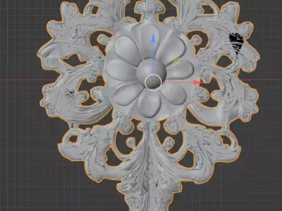 Flower decoration 3D model